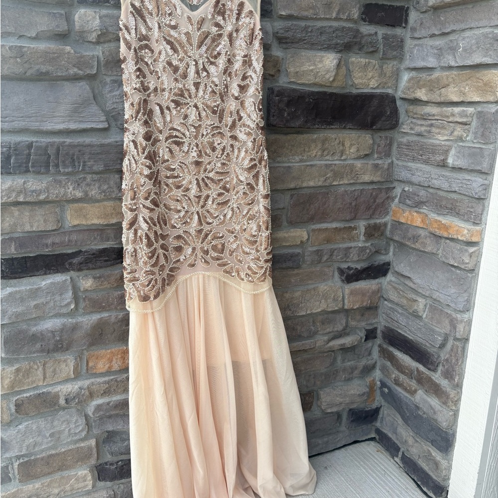 Elegant Sequin and Tulle Gown